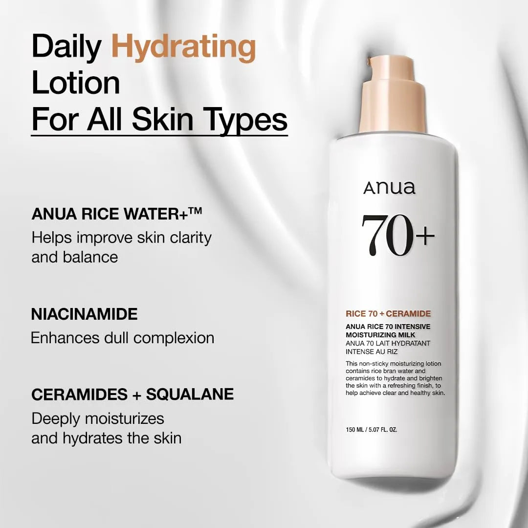 ANUA 70 RICE CERAMIDE Intensive Moisturizing Milk 150ml