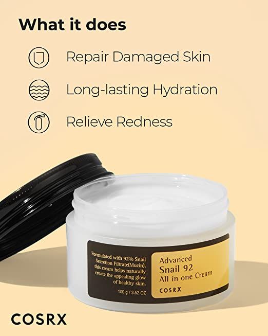 COSRX Ultimate Hydration Repair Duo - Hyaluronic Acid Intensive Cream + Snail Mucin 96% Essence, Long-lasting Intense Hydration and Skin Repair Care